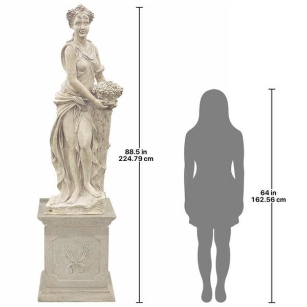Four Seasons Autumn Statue With Plinth